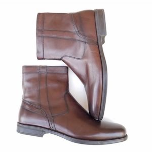 FLORSHEIM Men's Ankle Leather Boots Medfield Midtown Cognac Almond Toe 13